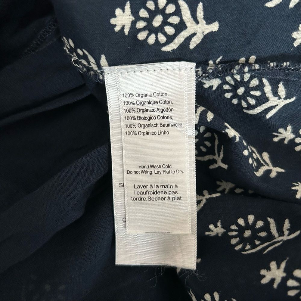 Emerson Fry India Collection Isla Dress 2 Marguerite Blue Organic Size XS/Small - Picture 11 of 14